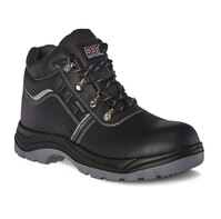 Safety Boots Steel Toe Cap Black Leather
